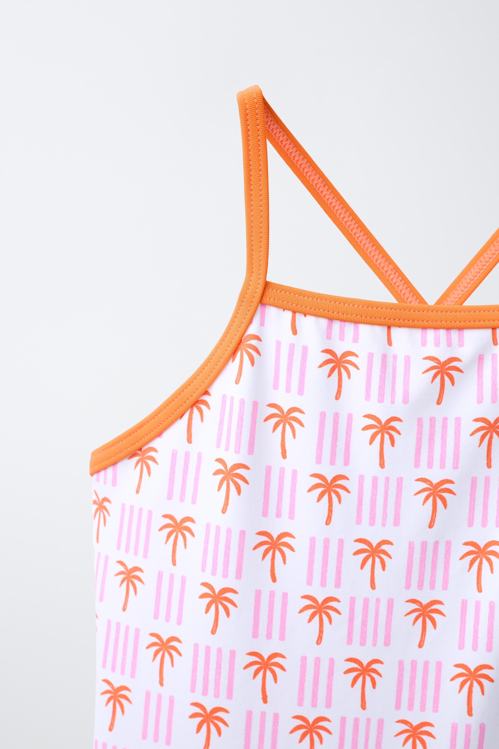 1-6 ANS/ MAILLOT DE BAIN À IMPRIMÉ PETITS PALMIERS