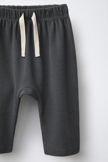 ENSEMBLE T-SHIRT COL TUNISIEN ET JOGGER - Gris anthracite de Zara - Image 4
