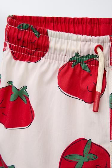 2-6 YEARS/ PRINTED SWIM SHORTS - Red by Zara - Image 2