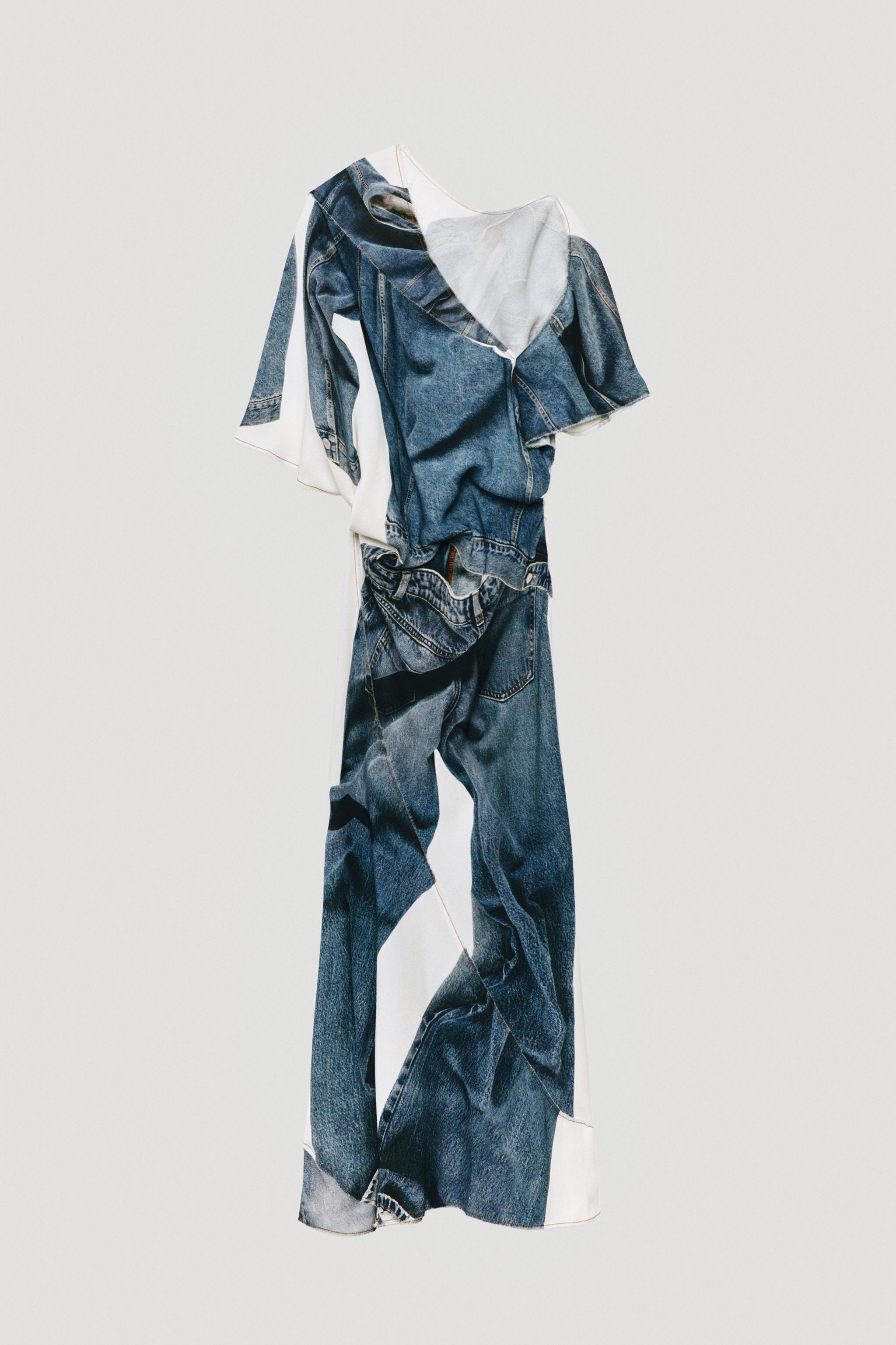 LIMITED EDITION DENIM PRINT DRESS
