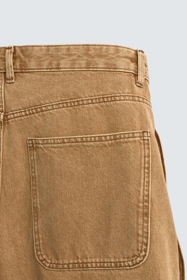 BAGGY FIT BERMUDA SHORTS WITH BUTTONS - Beige by Zara - Image 10