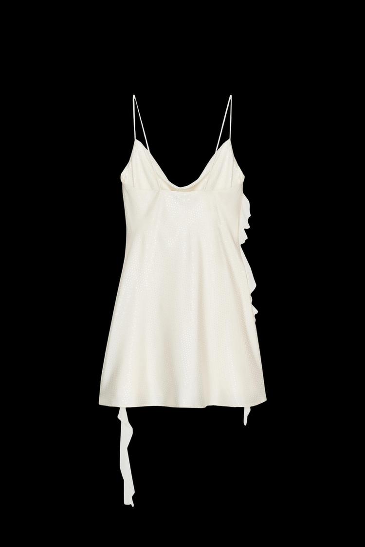 SPARKLY RUFFLED SHORT DRESS