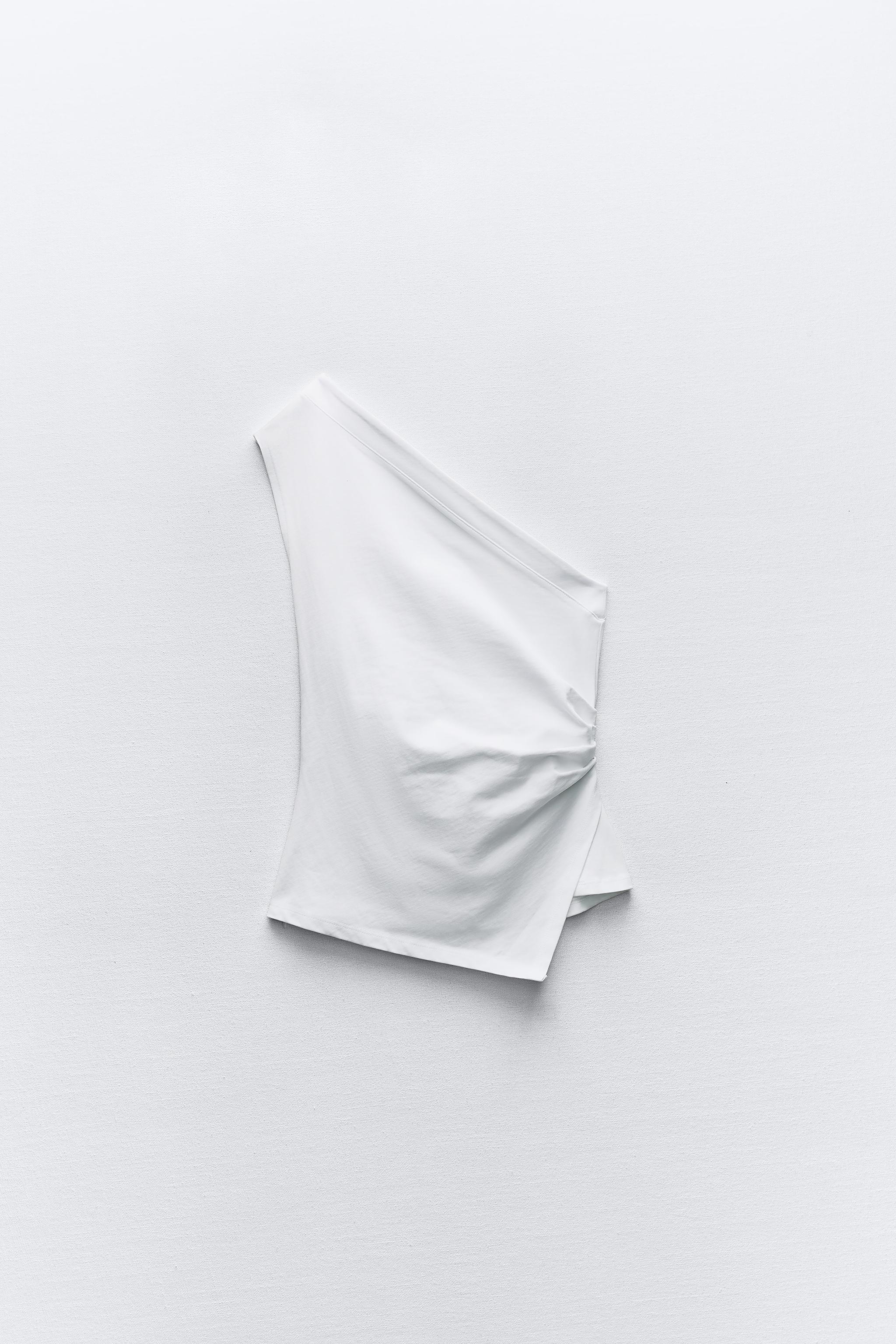 ASYMMETRICAL VOLUMINOUS CAPE SHIRT - White | ZARA United States