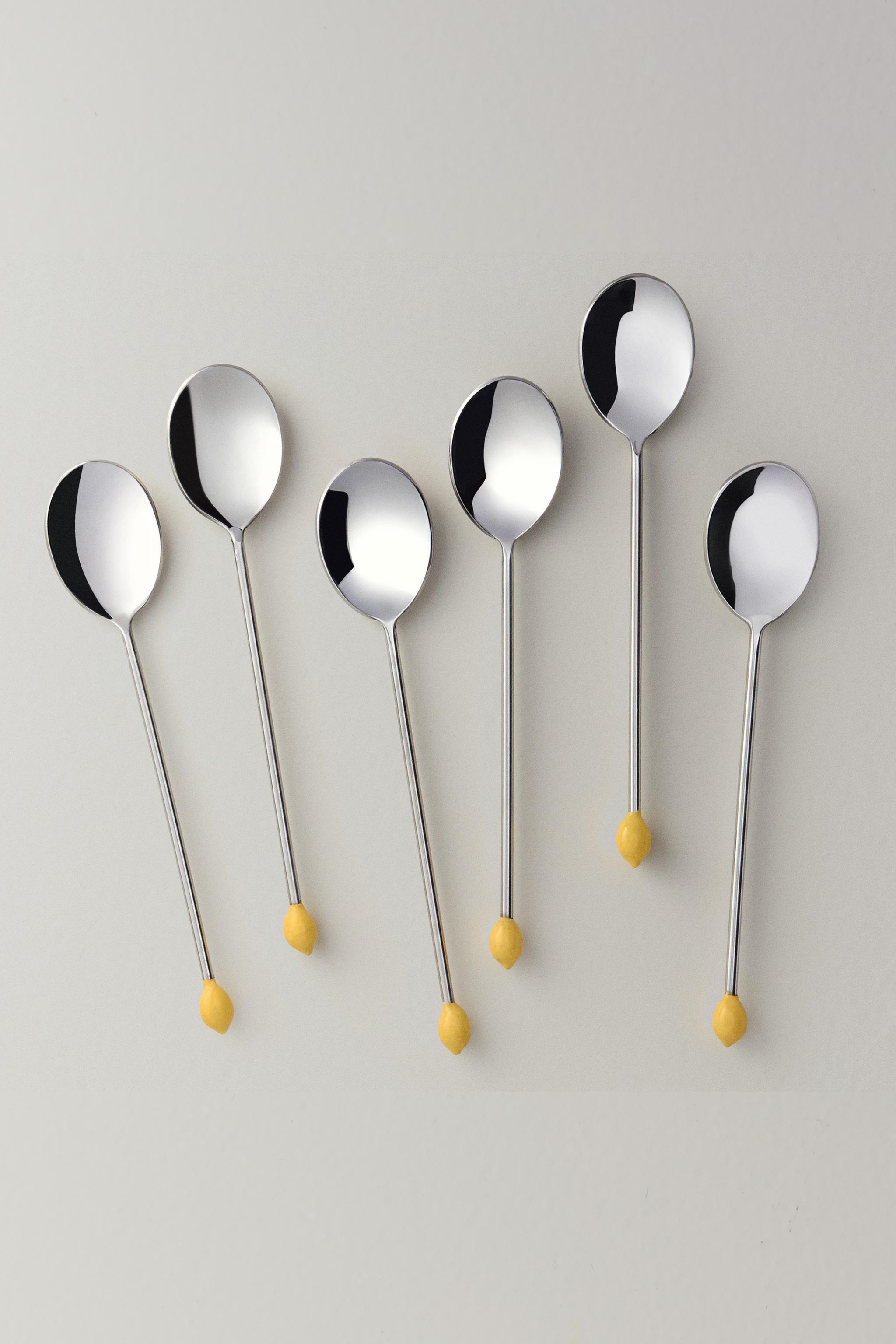 PACK OF STEEL LEMON SPOONS (PACK OF 6)