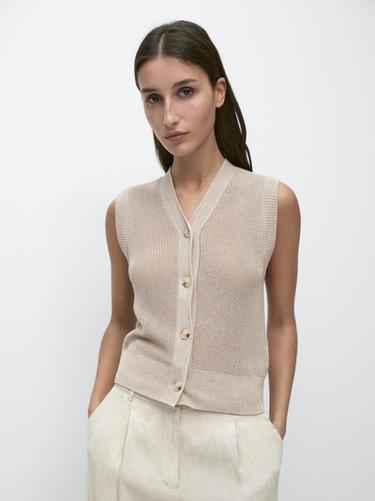 Zara Knit vest with a high neck - 211