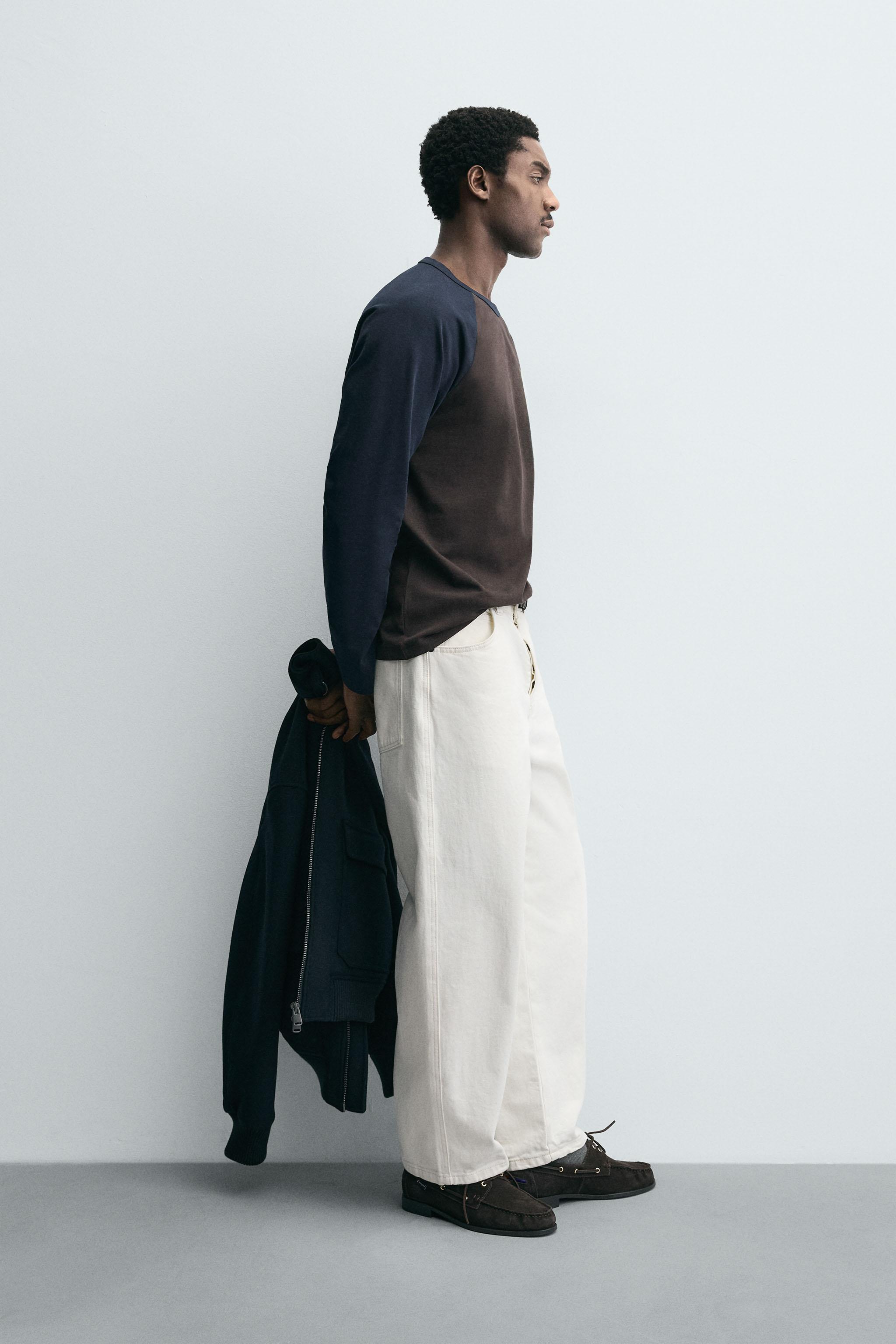 T-SHIRT COLOR BLOCK À MANCHES RAGLAN