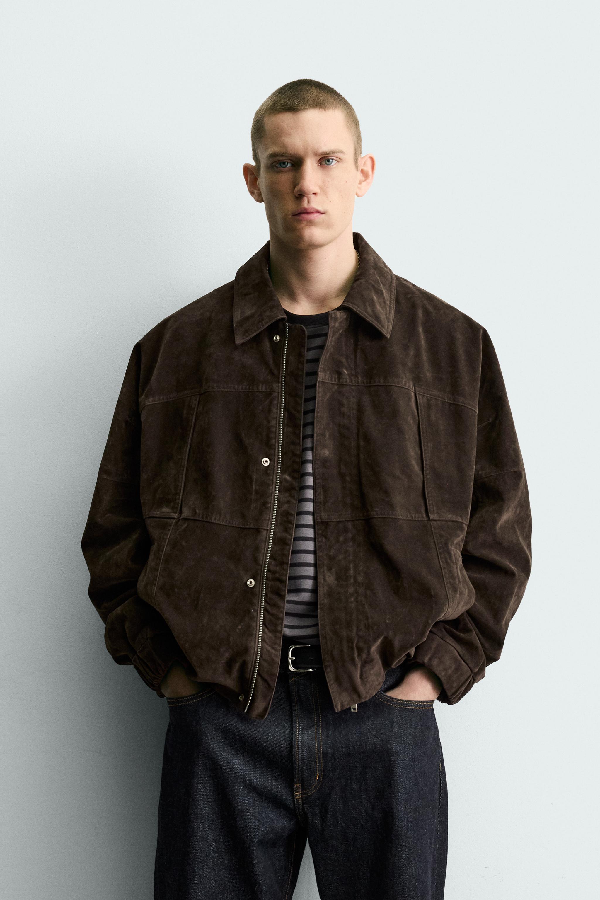 BLOUSON EFFET DAIM