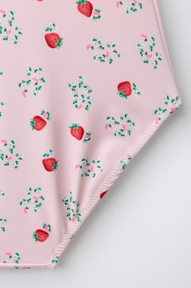 1-6 YEARS/ STRAWBERRY WAVE SWIMSUIT - Pink by Zara - Image 3