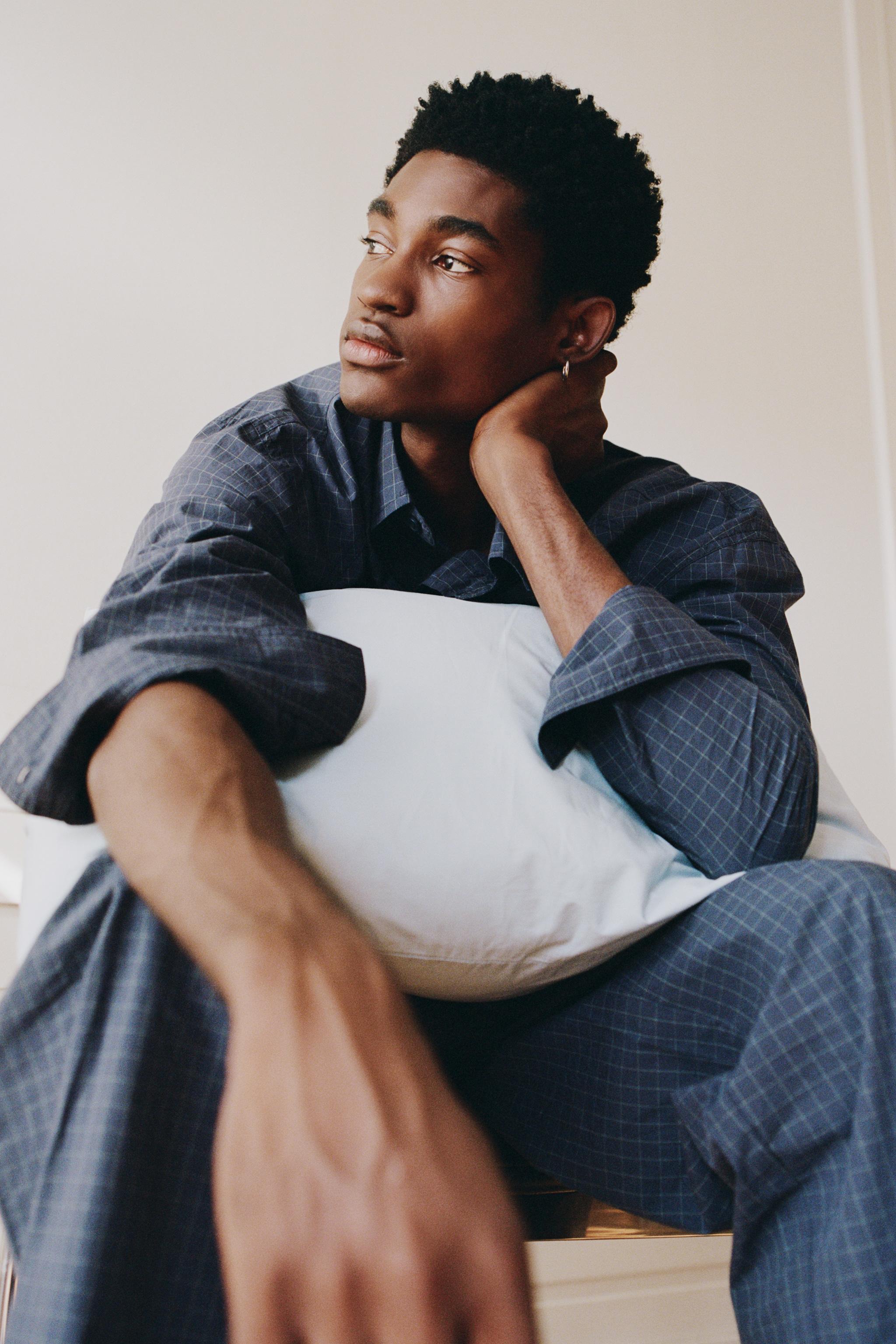CHEMISE EN COTON À CARREAUX
