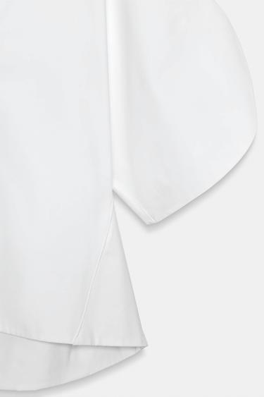 TOP POPELINE ZW COLLECTION ÉDITION LIMITÉE - Blanc de Zara - Image 6