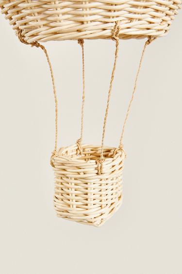 CHILDREN’S BALLOON RATTAN CEILING LAMPSHADE - Light beige by Zara - Image 1