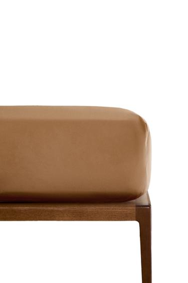 PERCALE FITTED SHEET | 30 CM HIGH (300 THREAD COUNT) - Mid-camel by Zara