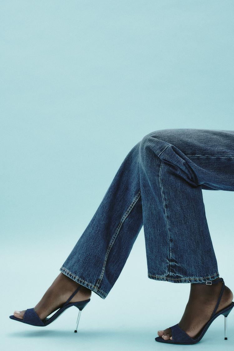 デニムハイヒールサンダル - ブルー | ZARA Japan / 日本