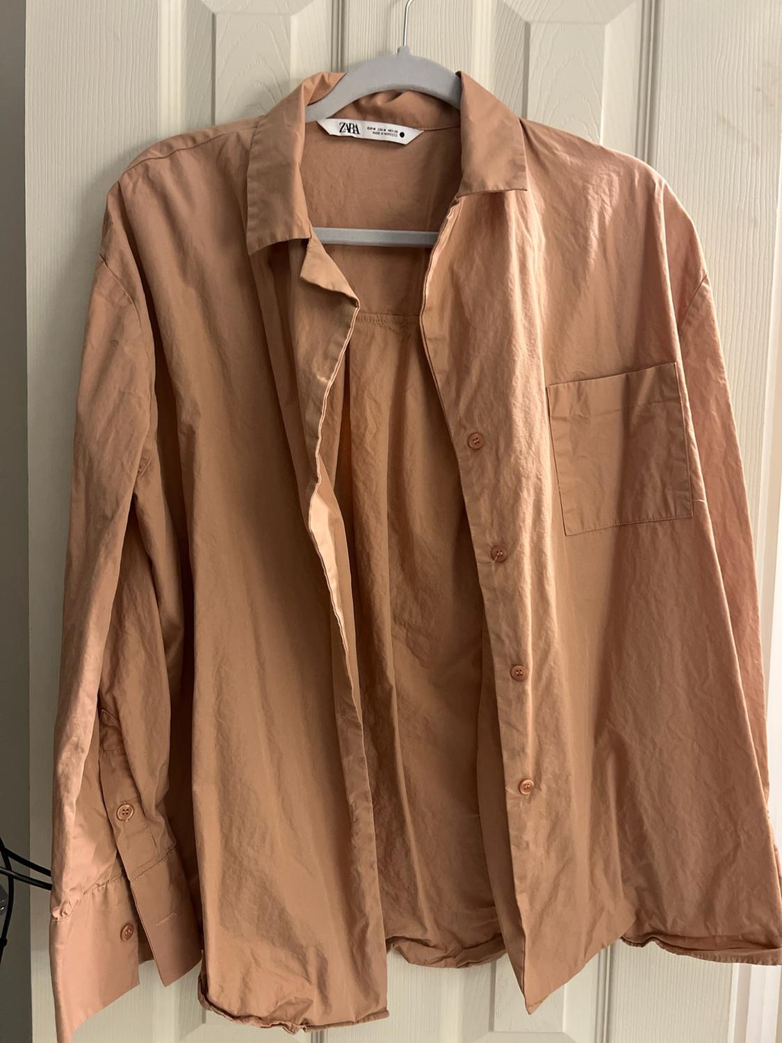 POPLIN POCKET SHIRT ZW COLLECTION - Image 3