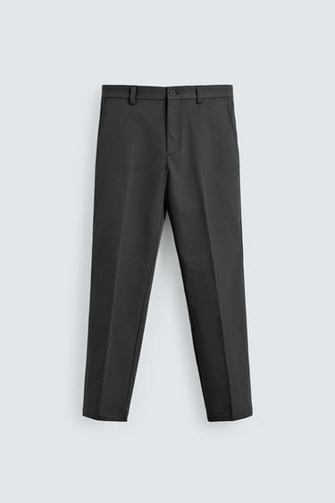 REGULAR FIT TECHNICAL TROUSERS - Grey by Zara