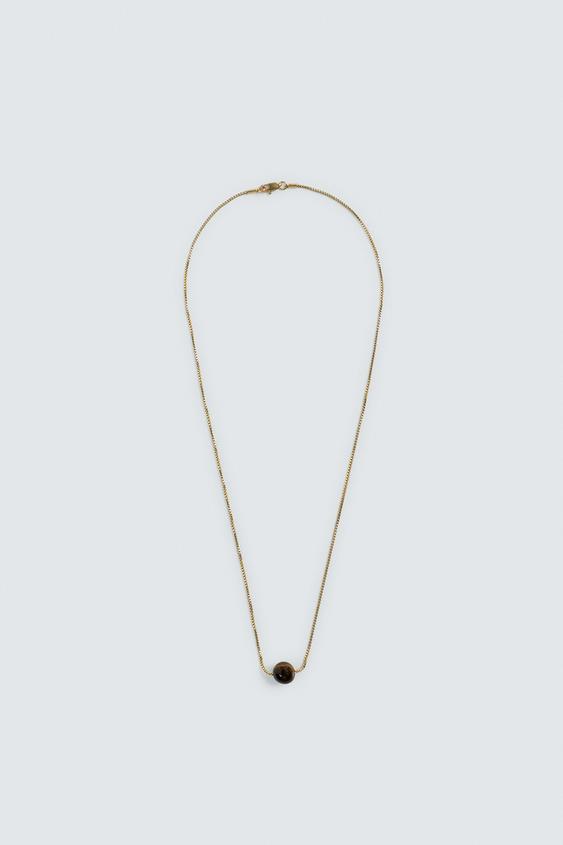 STONE PENDANT CHAIN from Zara - $39.90
