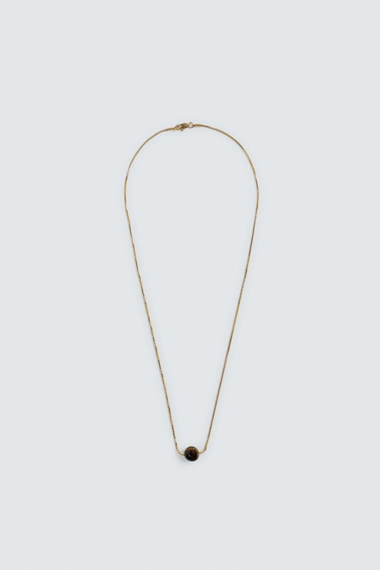 ZARA STONE PENDANT CHAIN