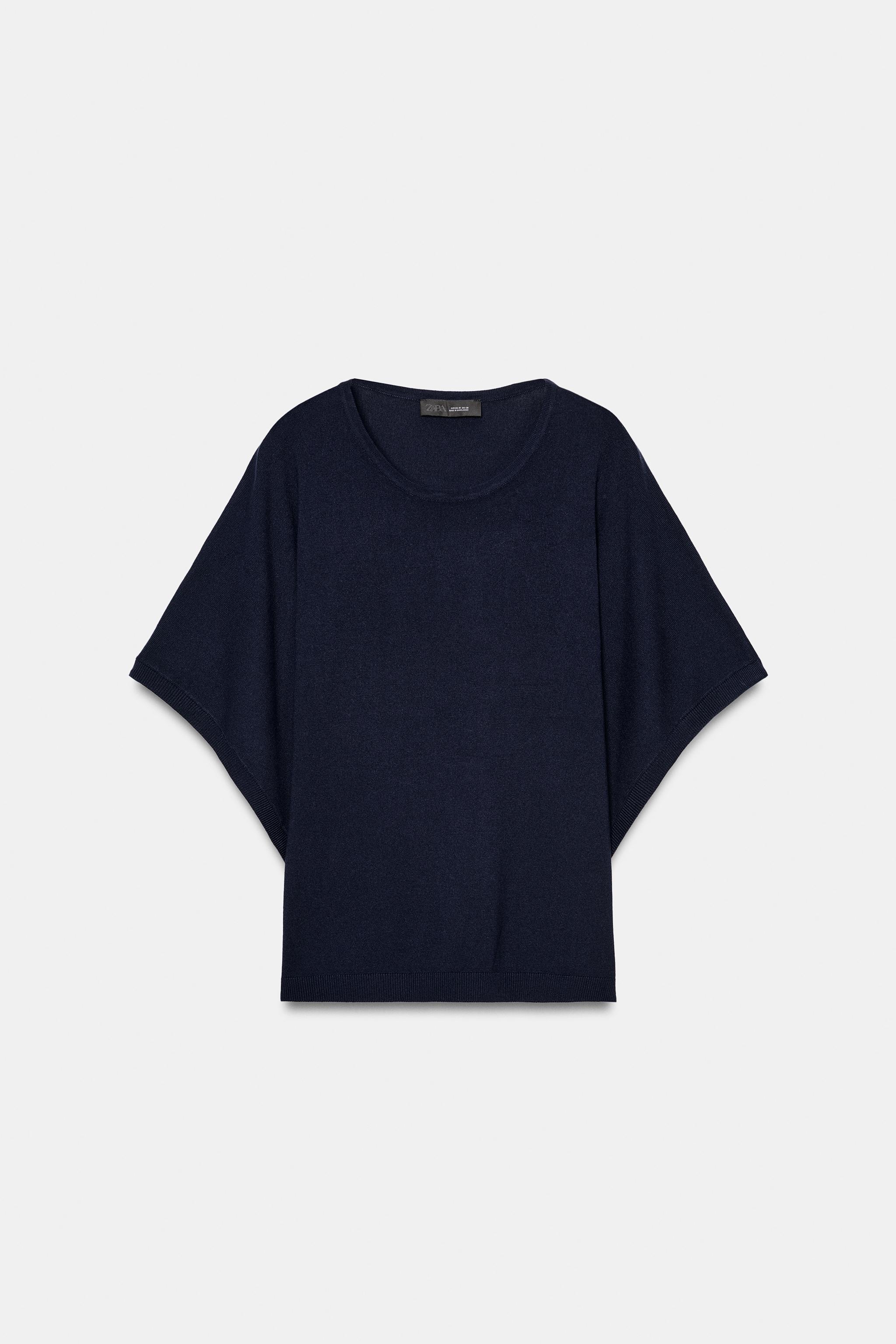 Женские свитеры Zara WIDE SLEEVE KNIT TOP — фото 3