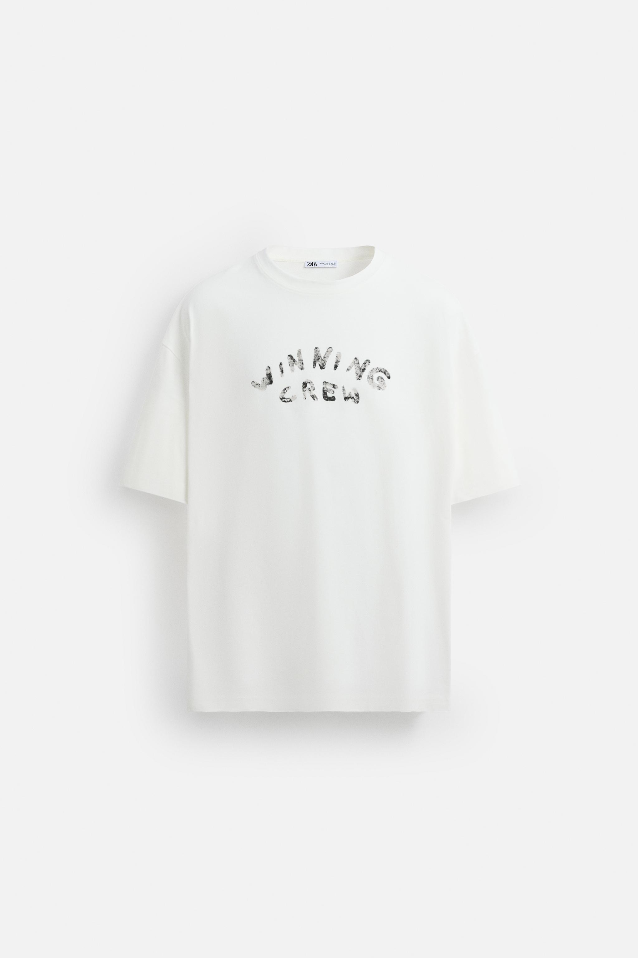 ★ドイツ発*ZARA*新作*SLOGAN プリントTシャツ/GN★ SLOGAN PRINT T-SHIRT - White | ZARA Turkey