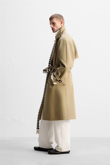 LIMITED EDITION RELAXED FIT TRENCH COAT - camel by Zara - Image 3