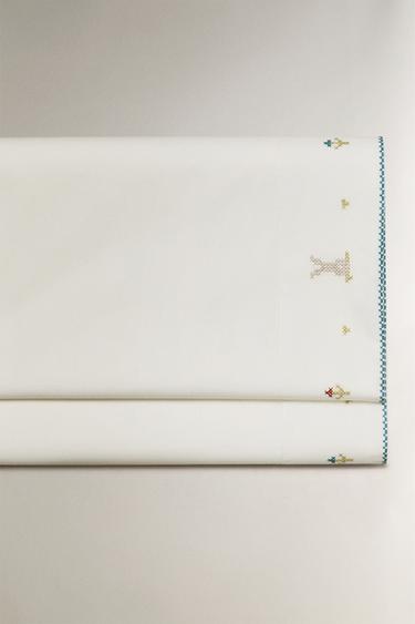 CHILDREN'S RABBIT FLAT SHEET - Multicoloured by Zara
