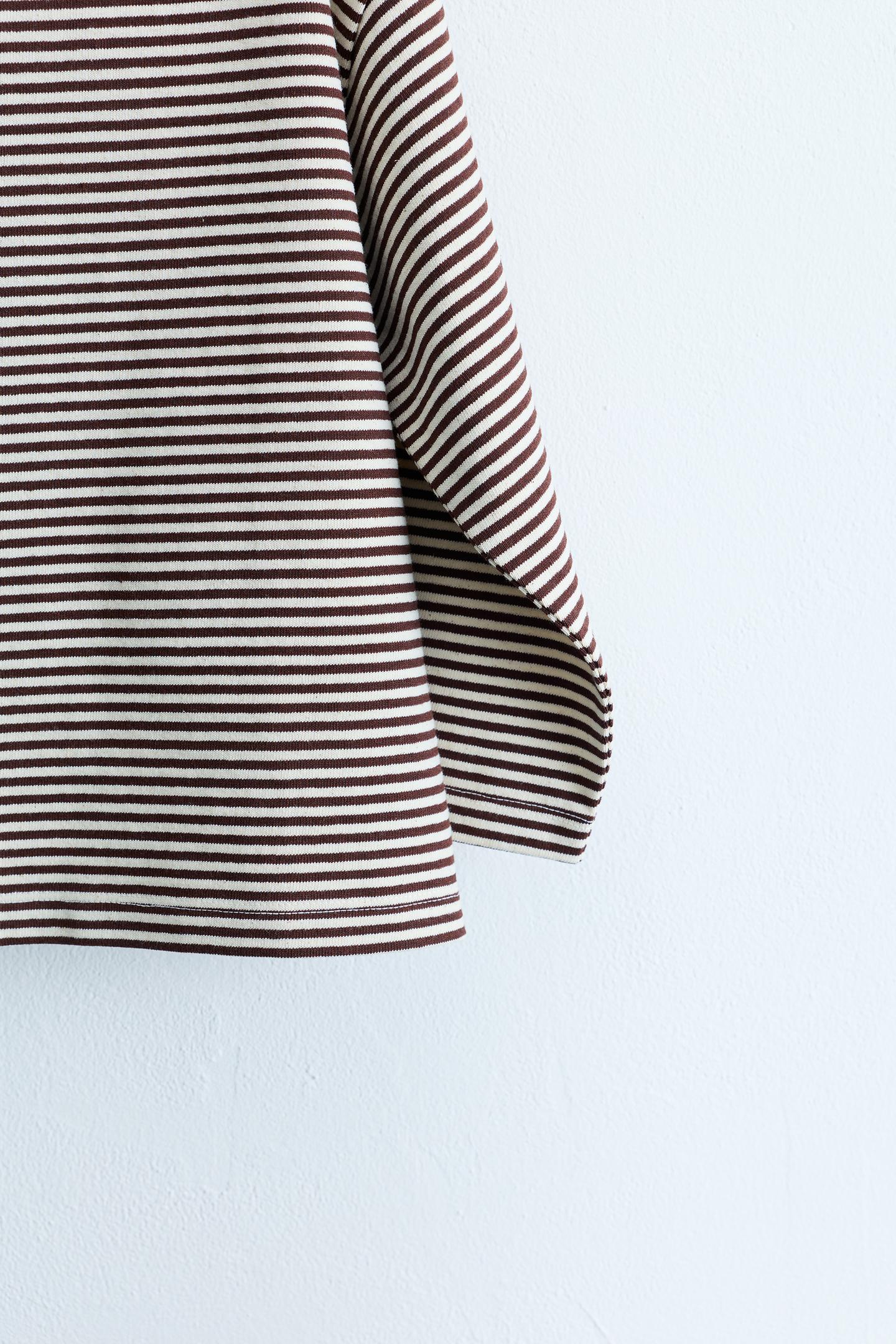 Детская футболка Zara Timeless - Striped Print, цвет: Коричневый — фото 3
