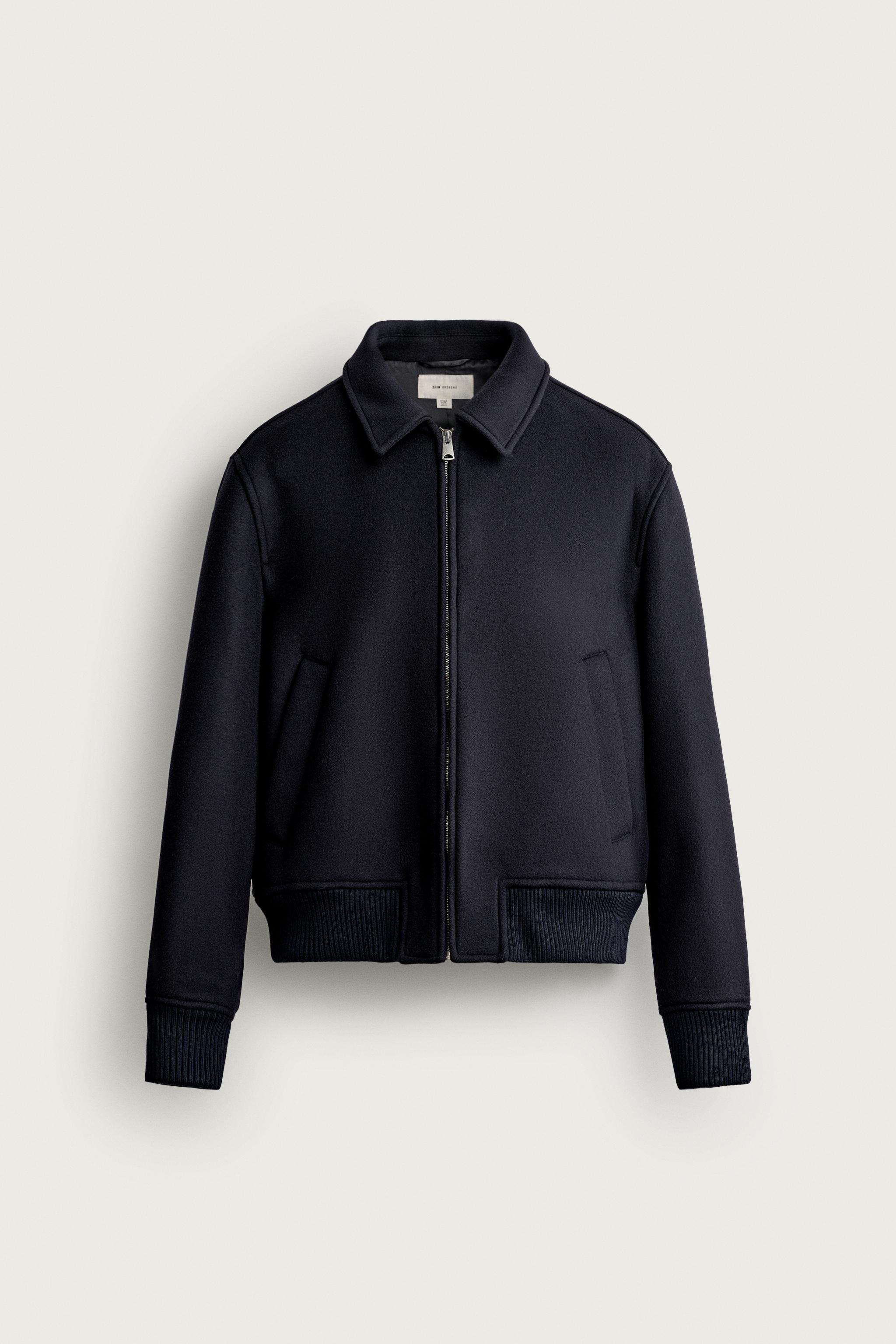 BLOUSON REGULAR FIT EN LAINE