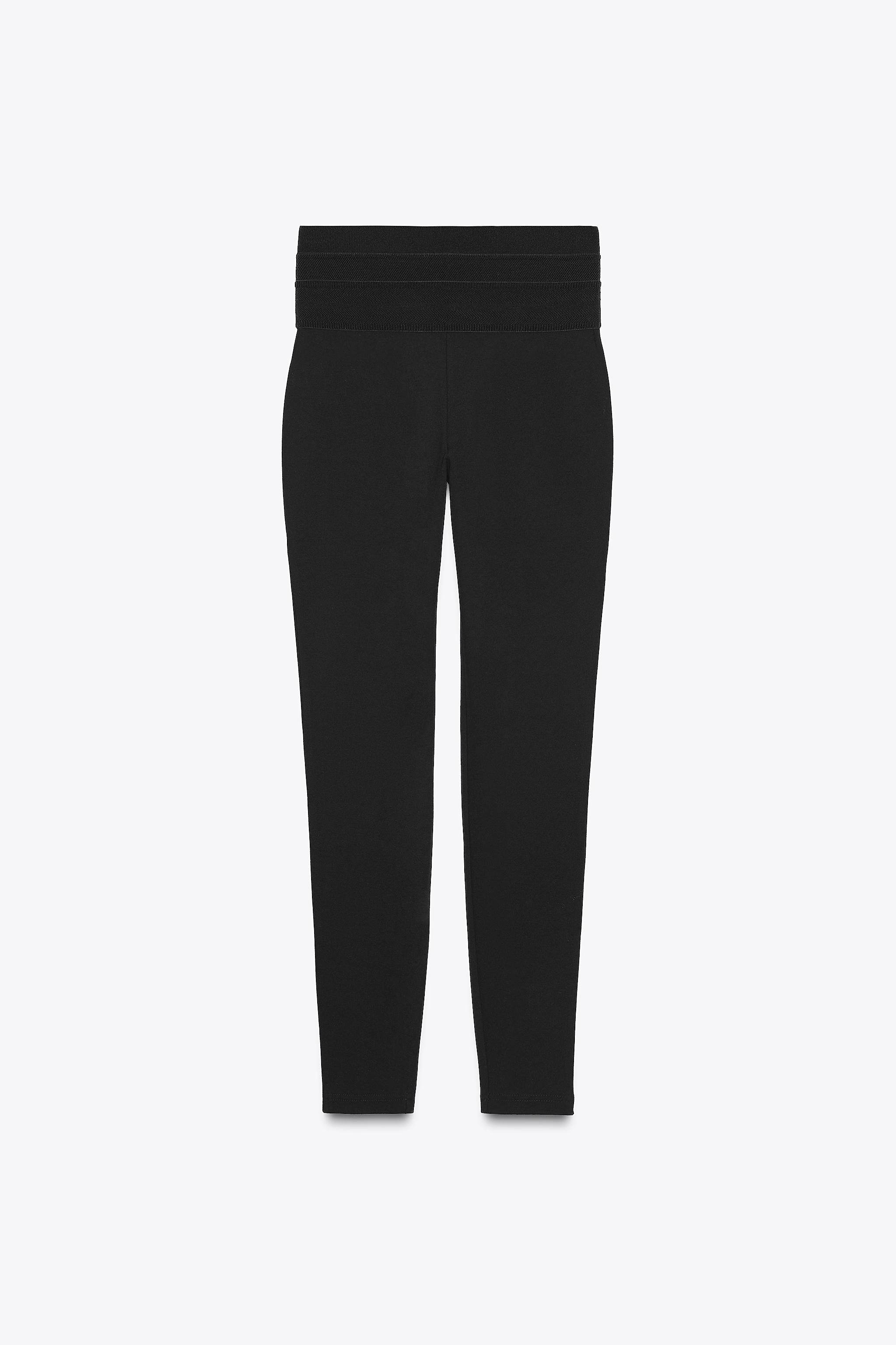 幅広ウエストレギンス - ブラック | ZARA Japan / 日本