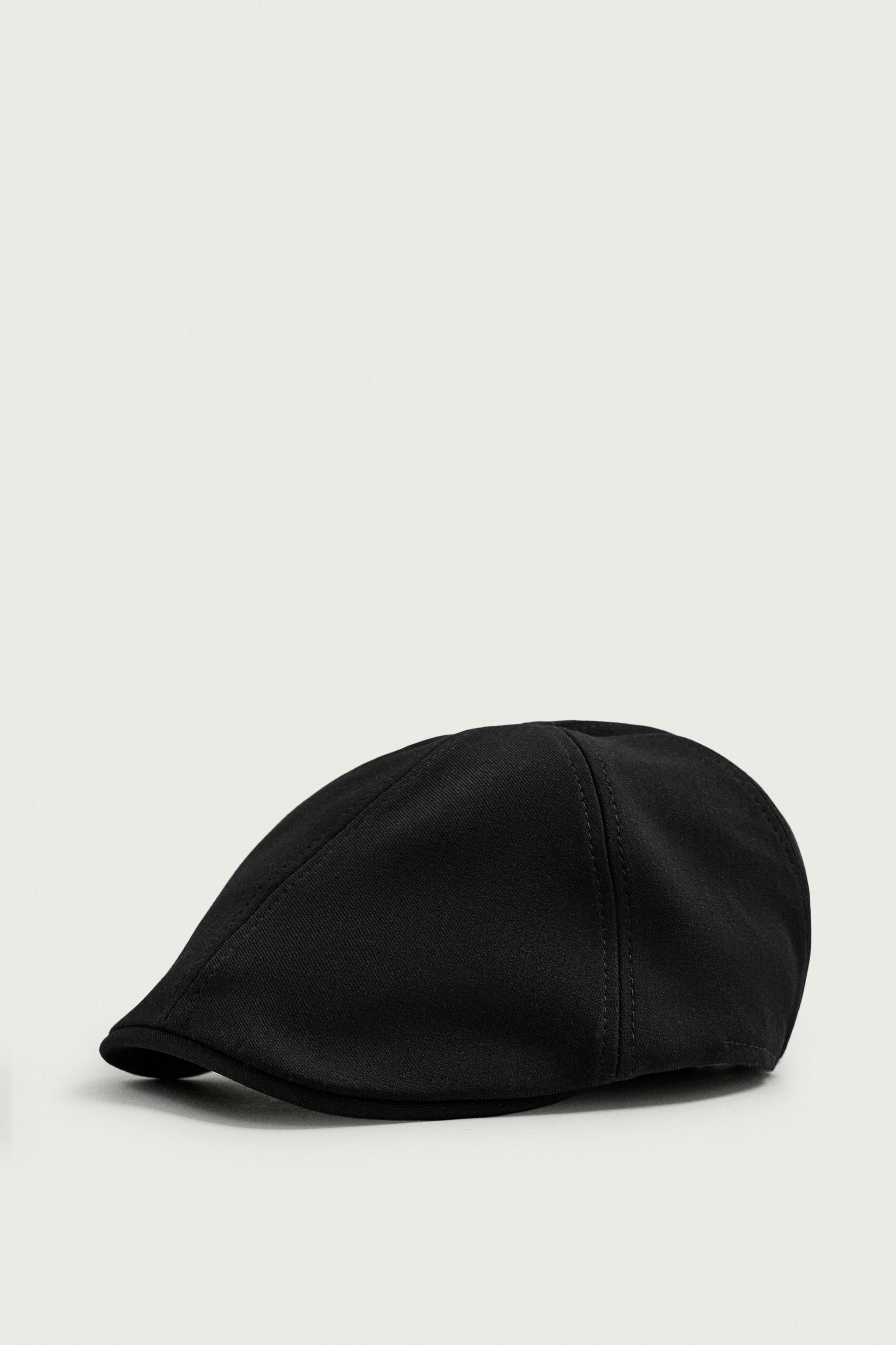 TEXTURED BERET — Black