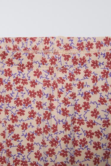 2-6 YEARS/ FLORAL PYJAMAS - Burgundy by Zara - Image 6