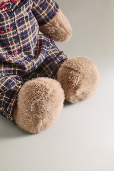 CHILDREN'S CHRISTMAS BEAR SOFT TOY (38 CM) - Brown by Zara - Image 3