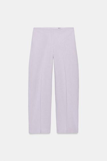 PANTALON BALLOON ZW COLLECTION - Mauve de Zara - Image 5