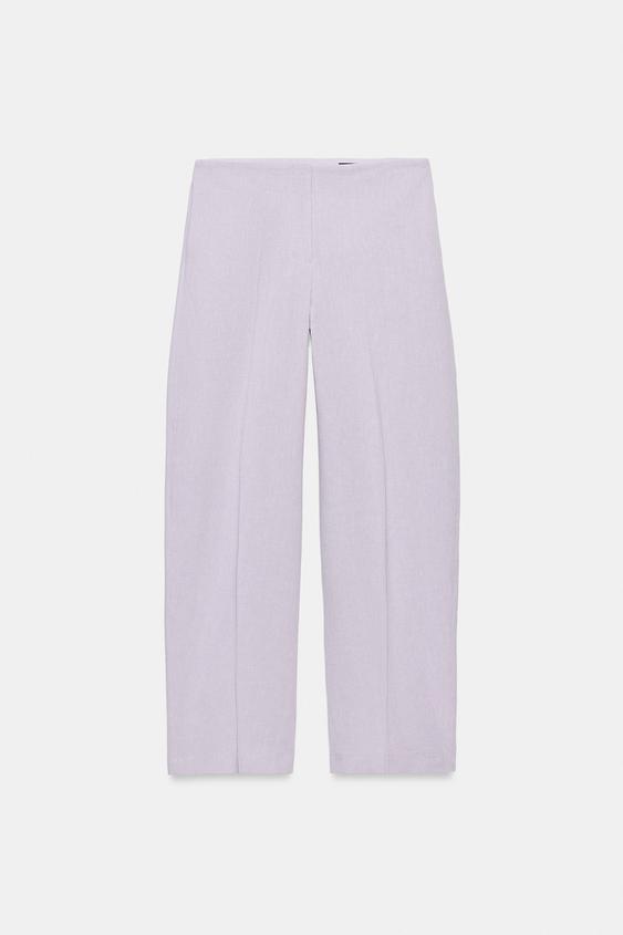 PANTALON BALLOON ZW COLLECTION - Mauve de Zara - Image 5