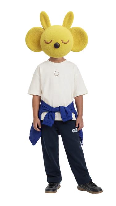 PANTALÓN BARREL ETIQUETA - Marino de Zara