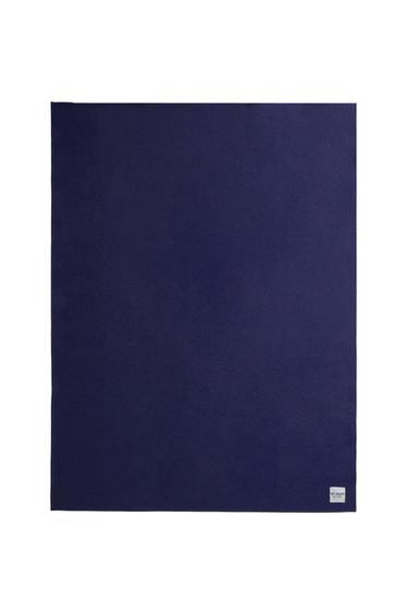 TWO-TONE WOOL BLANKET | 0FR. PARIS - Blue by Zara