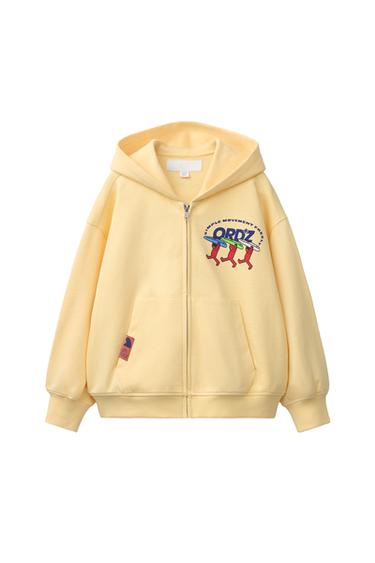 SKATE HOODIE - Yellow by Zara