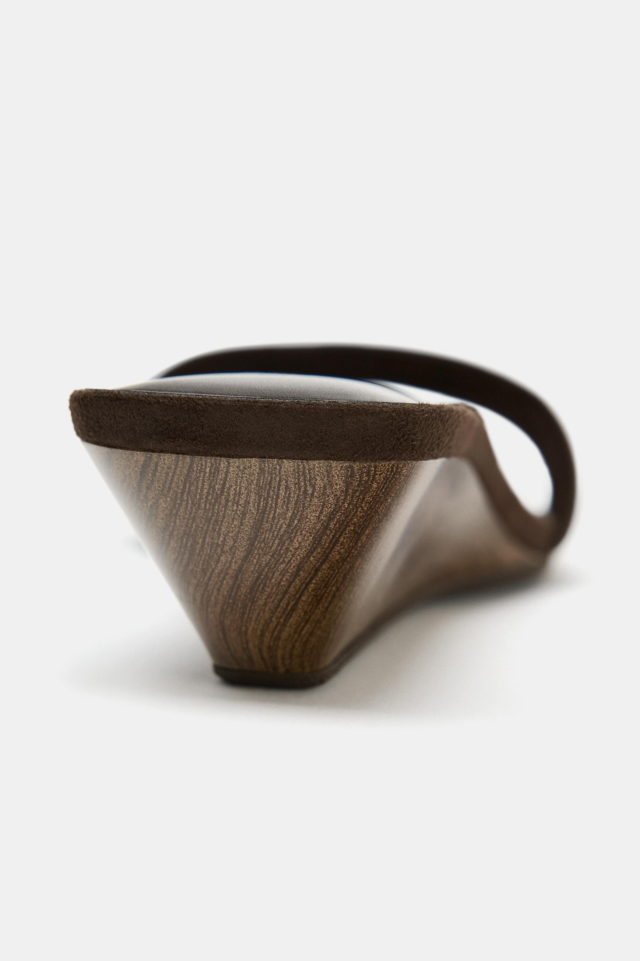 SUEDE WEDGE SANDALS - Brown | ZARA United States