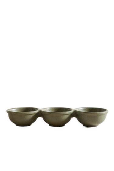 SET OF TERRACOTTA BOWLS - GREENISH by Zara