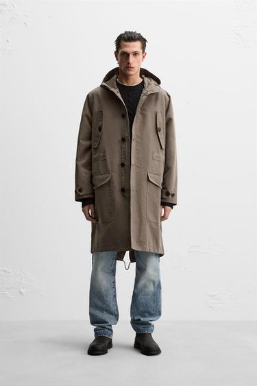 DETACHABLE WATER-REPELLENT PARKA - Earth by Zara - Image 0