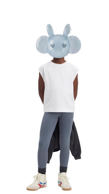 Zara RIBBED LEGGINGS WITH MODAL LABEL - Blue