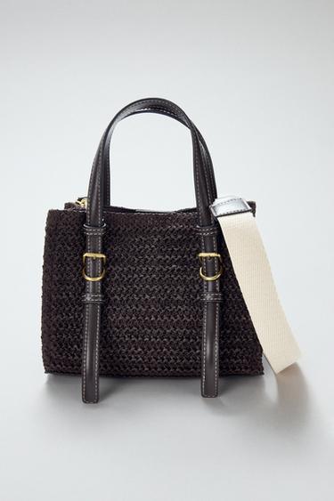 حقيبة تسوق صغيرة - شوكولاتة الخاص بـ Zara