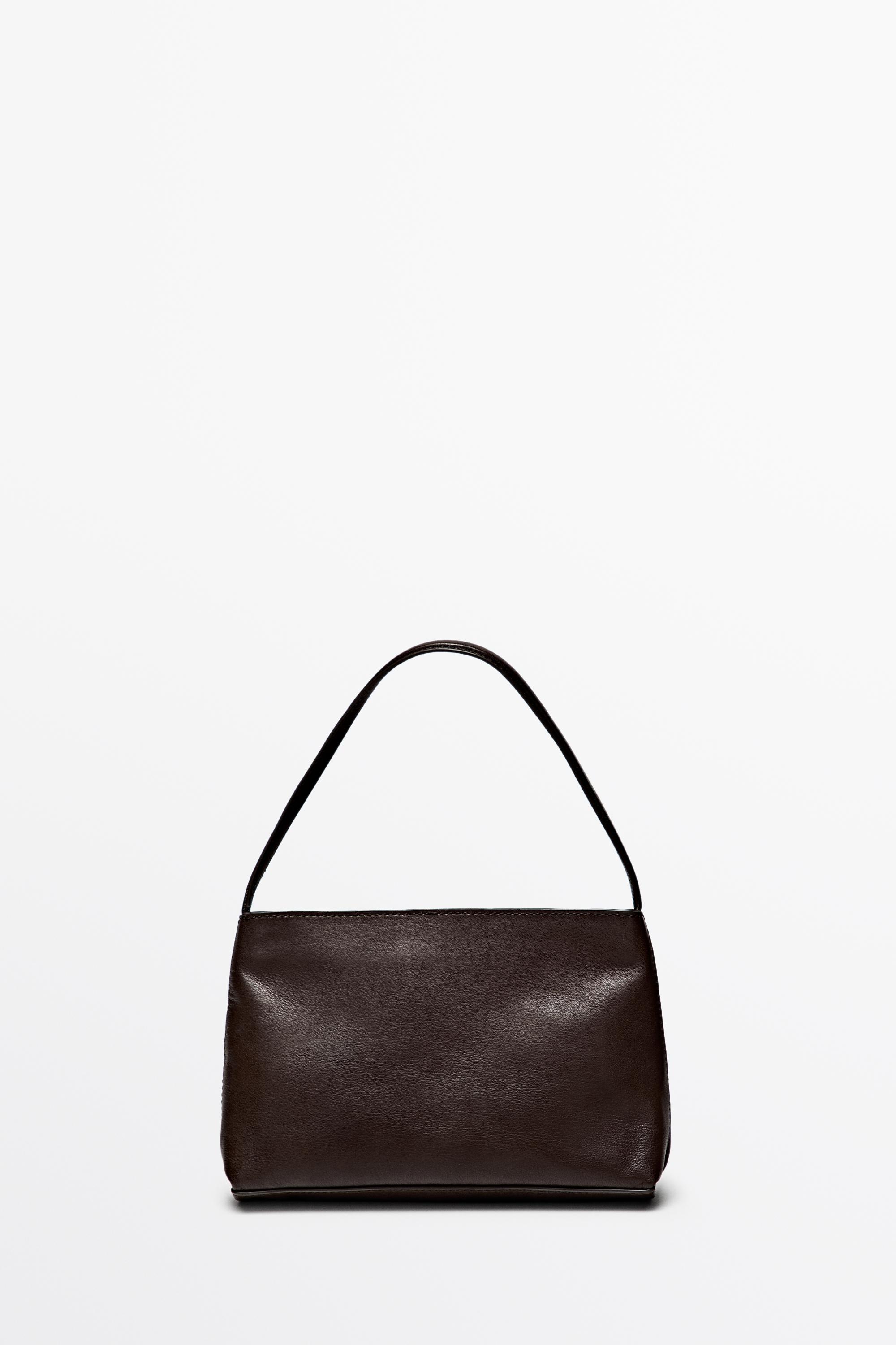 Small nappa leather shoulder bag
