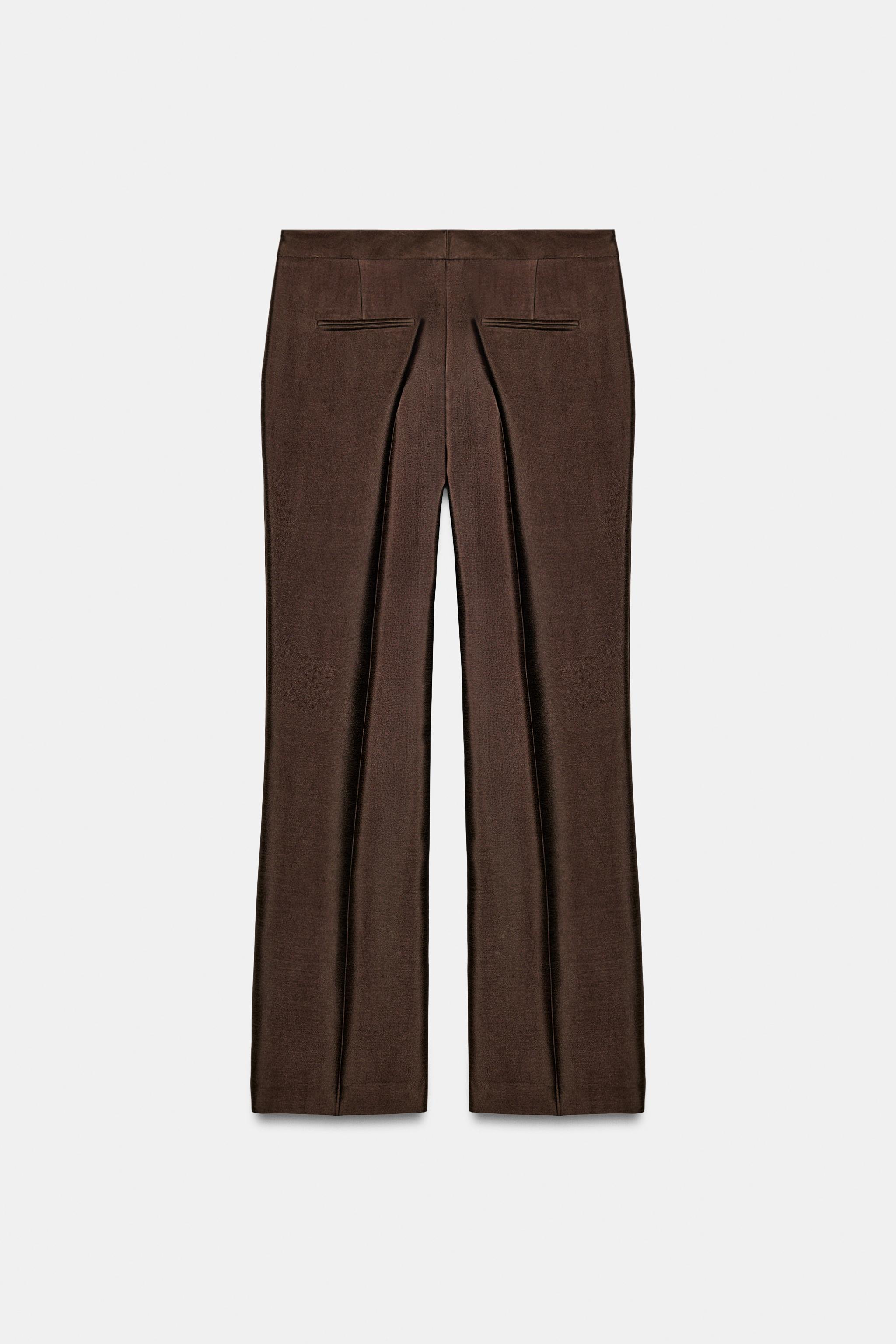 SATIN SLIM FIT PANTS