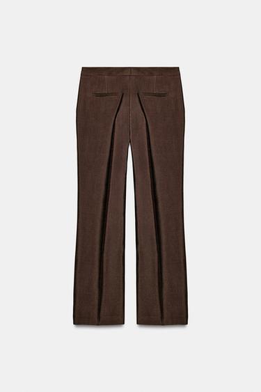 SLIM SATIN TROUSERS - Brown by Zara - Image 6