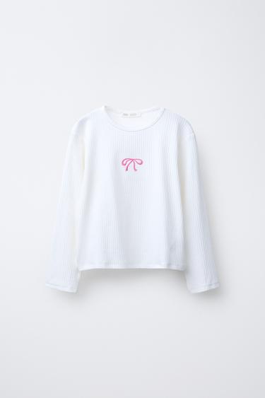 6-14 YEARS/ PYJAMA SET WITH BOWS - Blue by Zara - Image 1
