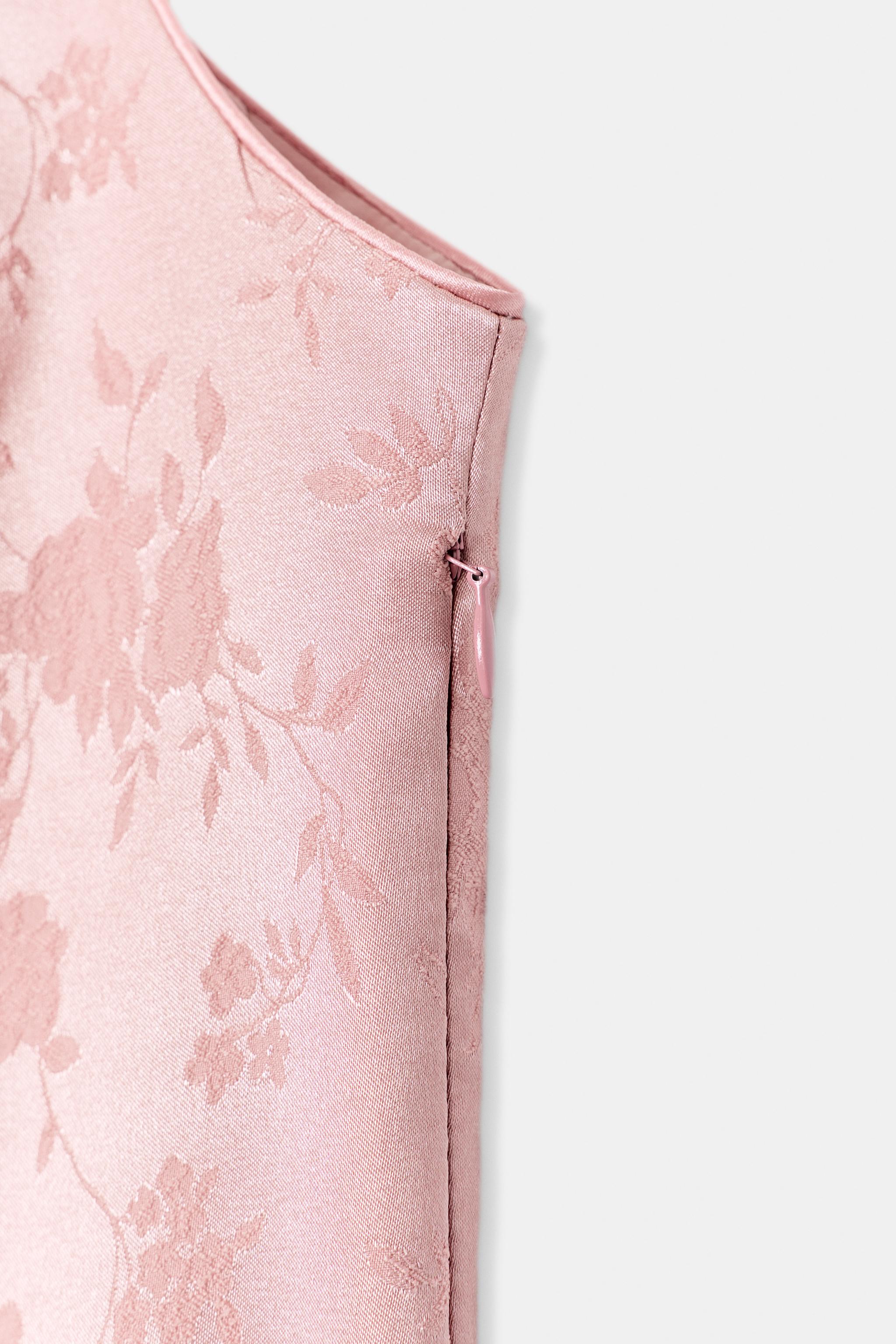 Женские платья Zara JACQUARD MIDI DRESS — фото 7