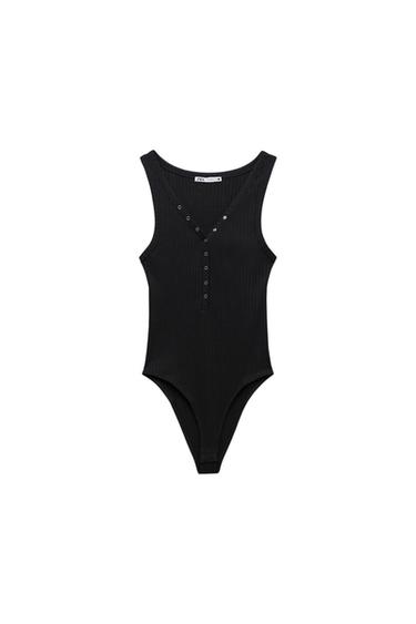 RIBBED BODYSUIT