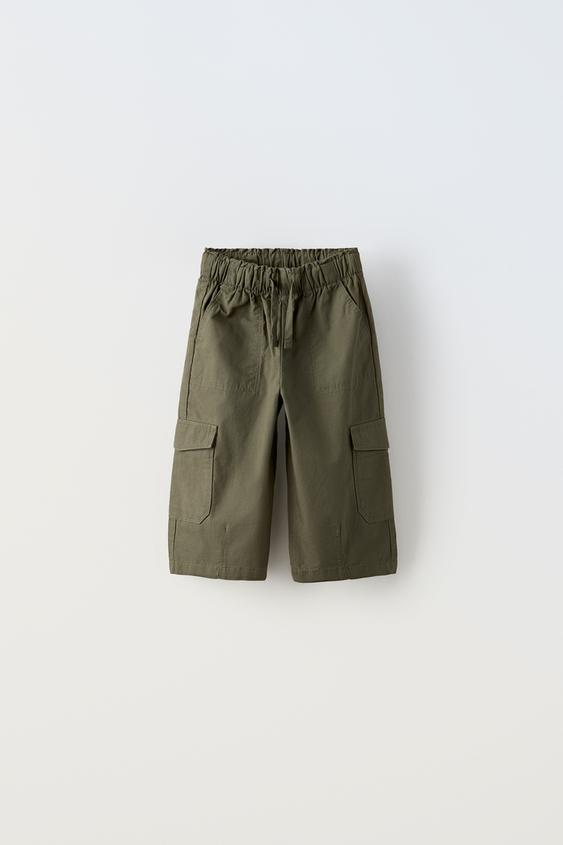 TECHNICAL POCKET PANTS Dark khaki ZARA United States