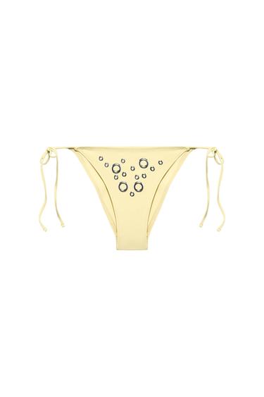 BRAGUITA BIKINI ARANDELAS LAZADAS - Amarillo de Zara