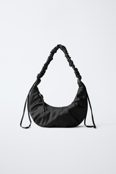 WOVEN SHOULDER BAG - Black by Zara - Image 0